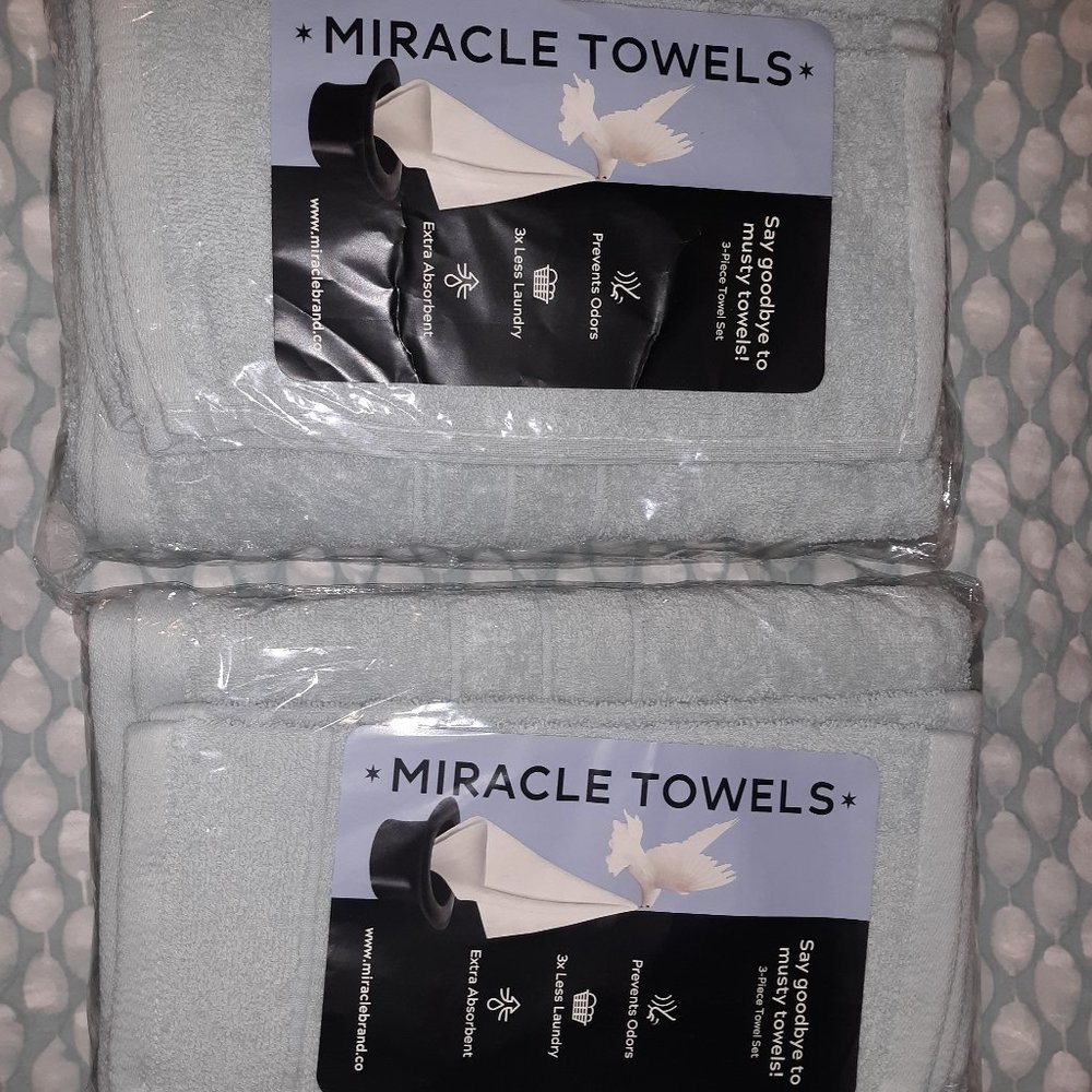 Miracle Brand towels. 2 sets